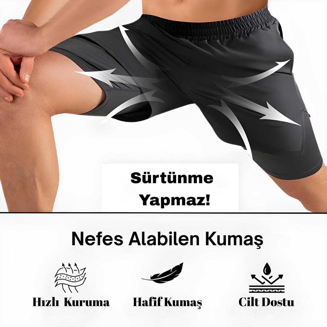 Ninja Fits™ 2'si 1 Arada Sporcu Şortu